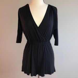 Urban Outfitters Grey Cross- Layered Romper